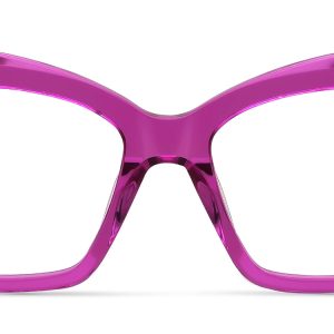 Magenta Eclipse Geometric Cat-Eye Premium Eyeglasses